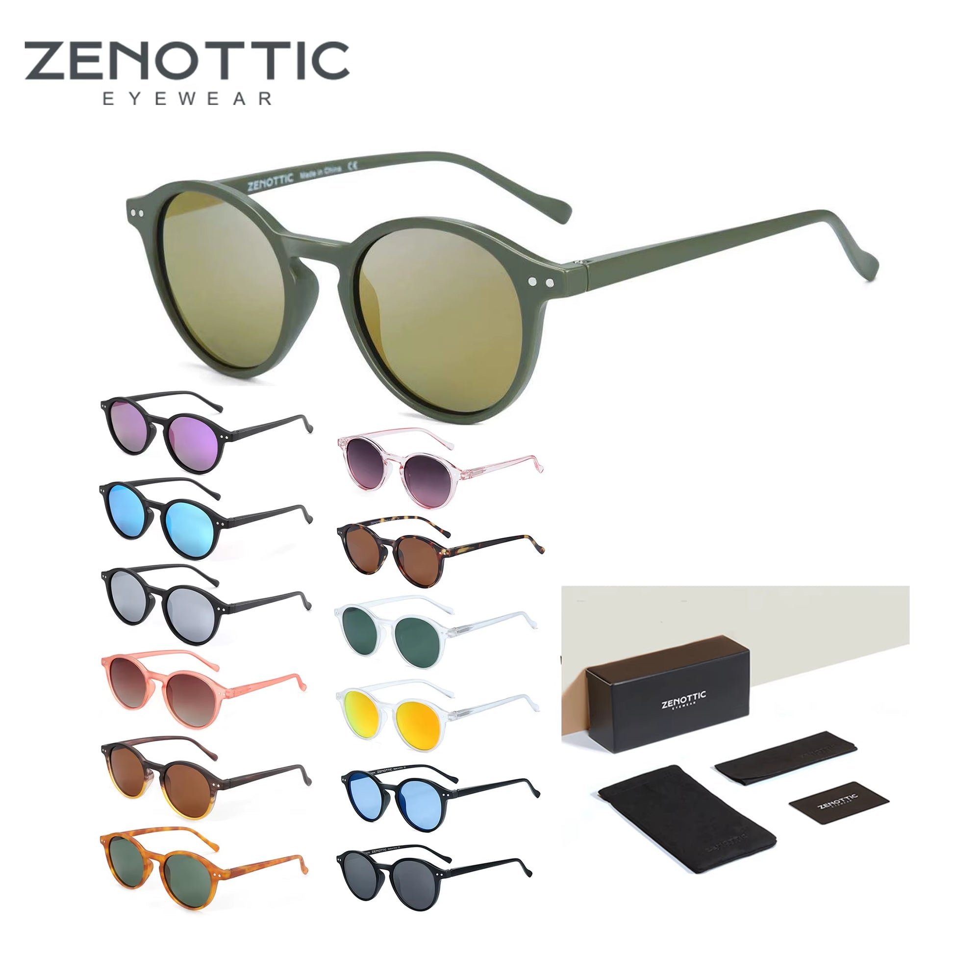 Retro Polarized Sunglasses 2023 2024 Men Women Vintage Small round Frame Sun Glasses Polarized Lens UV400 Goggles Shade