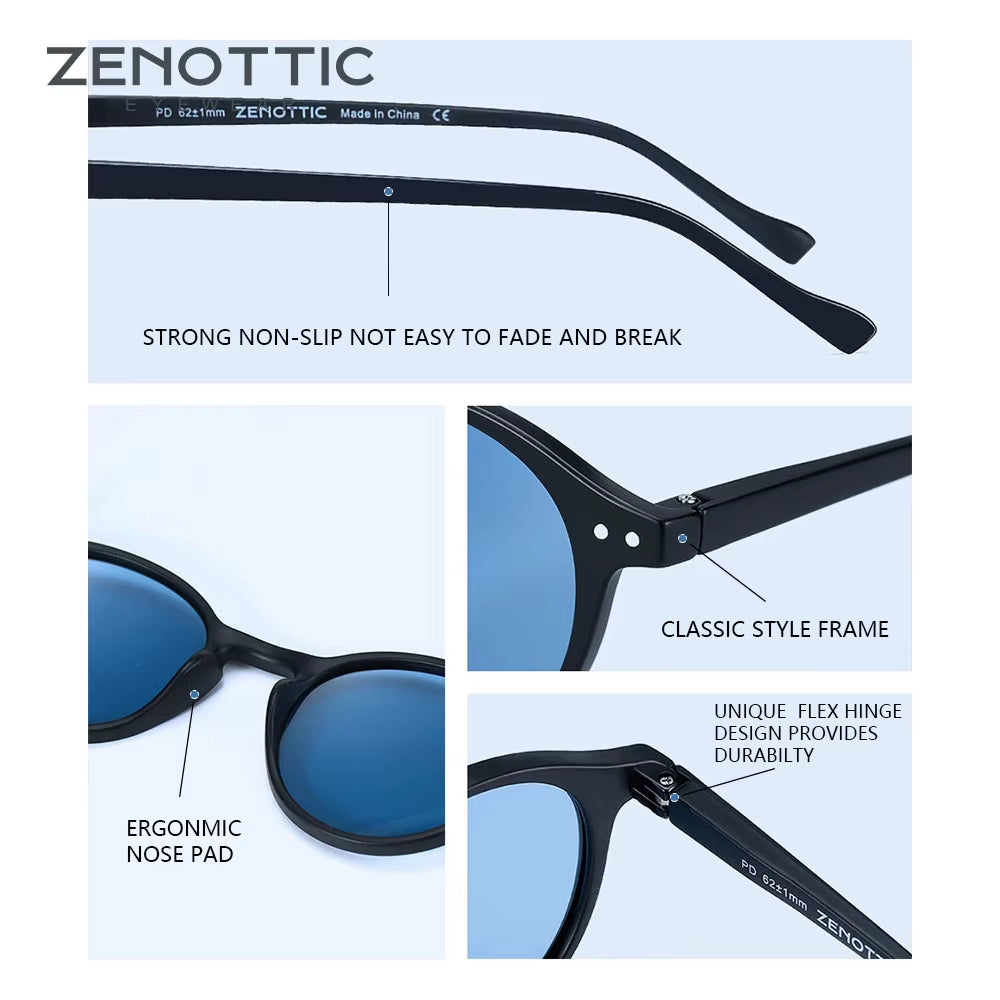 Retro Polarized Sunglasses 2023 2024 Men Women Vintage Small round Frame Sun Glasses Polarized Lens UV400 Goggles Shade
