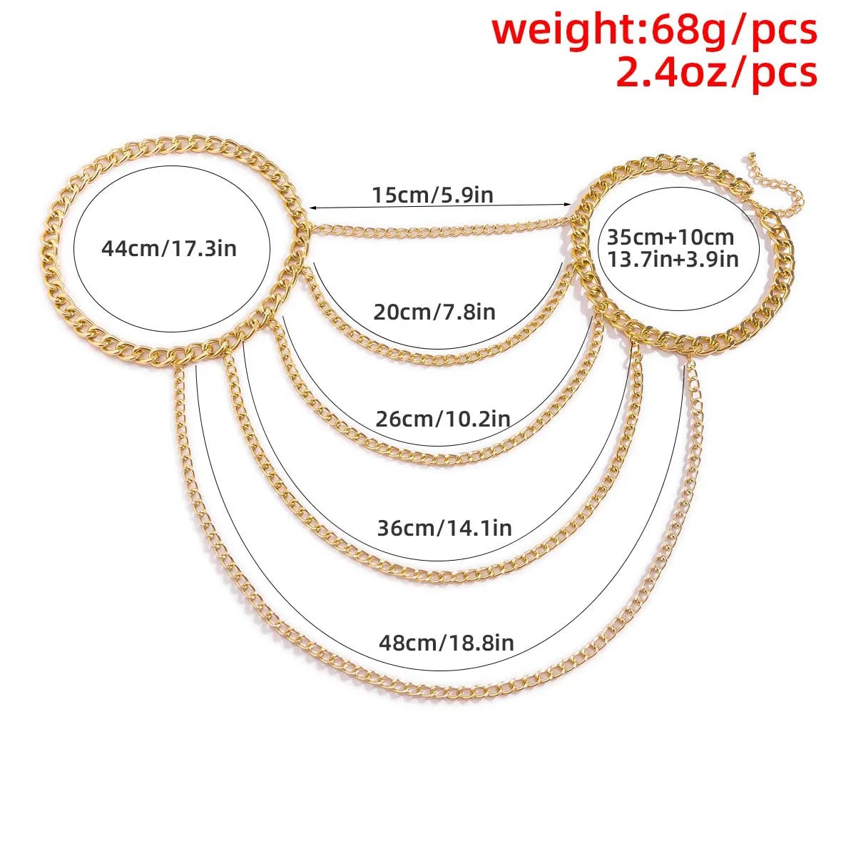 Harness Heavy Metal Body Jewelry for Women Sexy One Shoulder Chian Necklace Beach Bikinis Bodychain Y2K Party Grungy Accessories